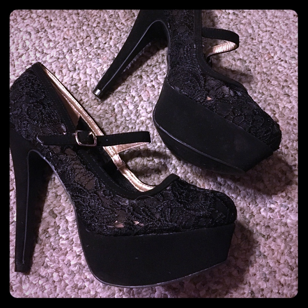 Lace heels